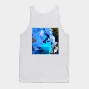 Air Force Blue Abstract Low Polygon Background Tank Top